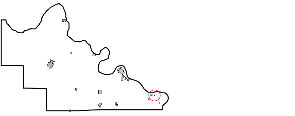 Locator map of Mule Barn