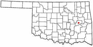 Locator map of Stidham