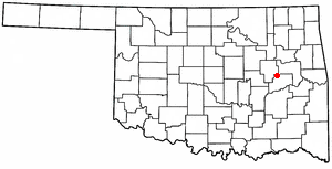 Locator map of Hitchita