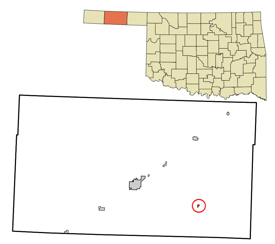 Locator map of Hardesty