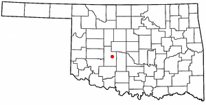 Locator map of Gracemont