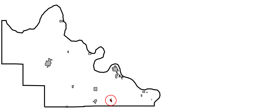 Locator map of Terlton