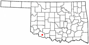 Locator map of Hollister