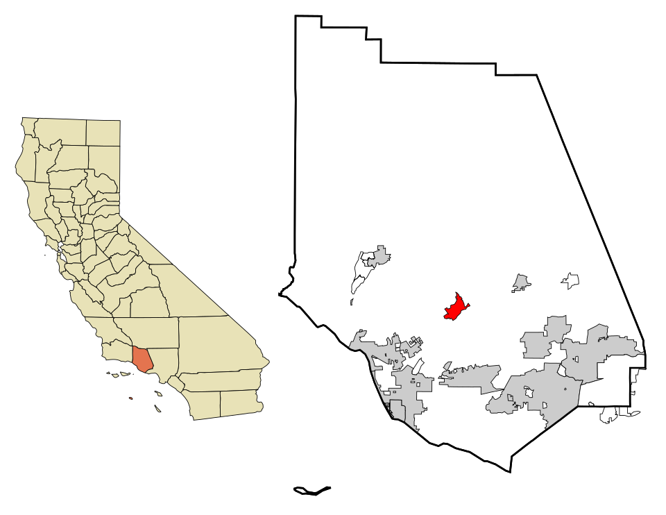 Locator map of Santa Paula