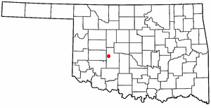Locator map of Eakly