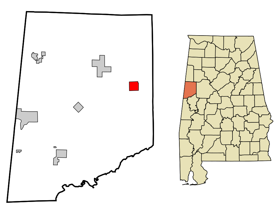 Locator map of Gordo