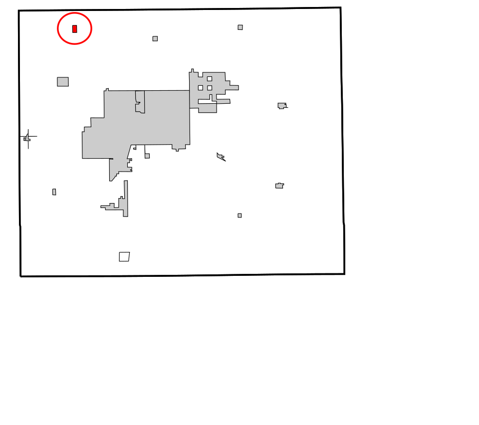 Locator map of Hillsdale