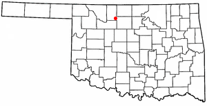 Locator map of Goltry