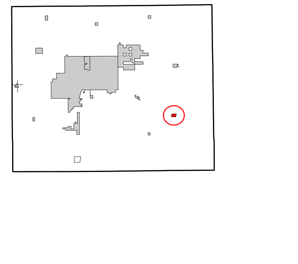 Locator map of Covington