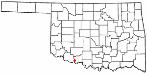 Locator map of Devol