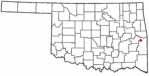 Locator map of Bokoshe