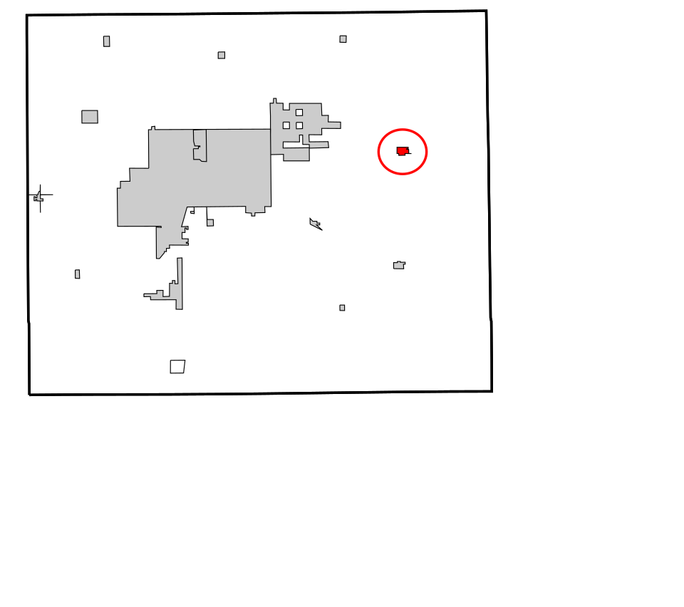Locator map of Garber