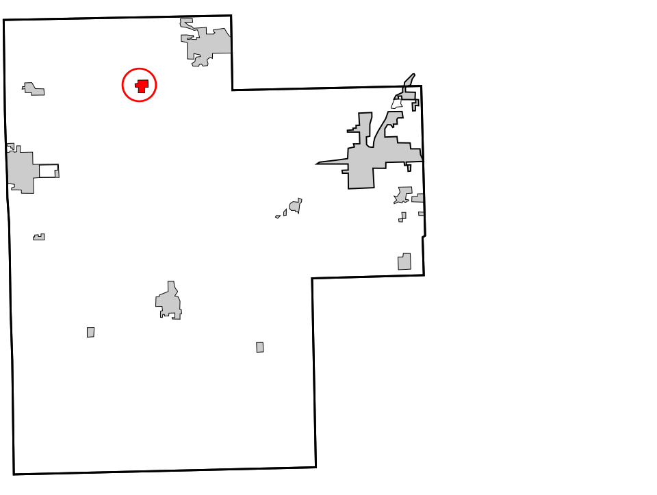 Locator map of Lawrence Creek