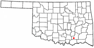 Locator map of Caney