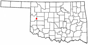 Locator map of Hammon