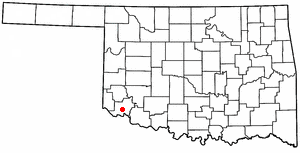 Locator map of Olustee