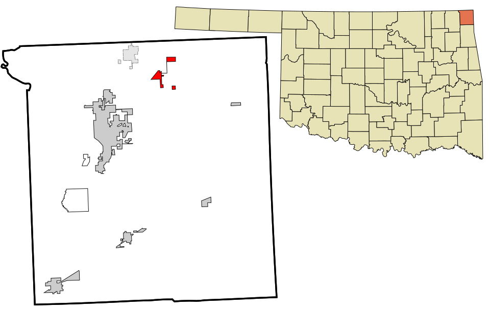 Locator map of Quapaw