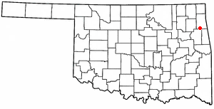 Locator map of Oaks