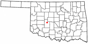 Locator map of Binger