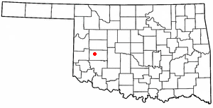 Locator map of Burns Flat