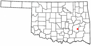 Locator map of Haileyville