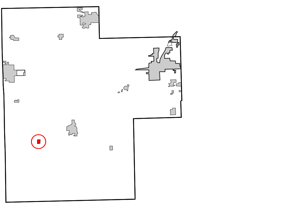 Locator map of Depew
