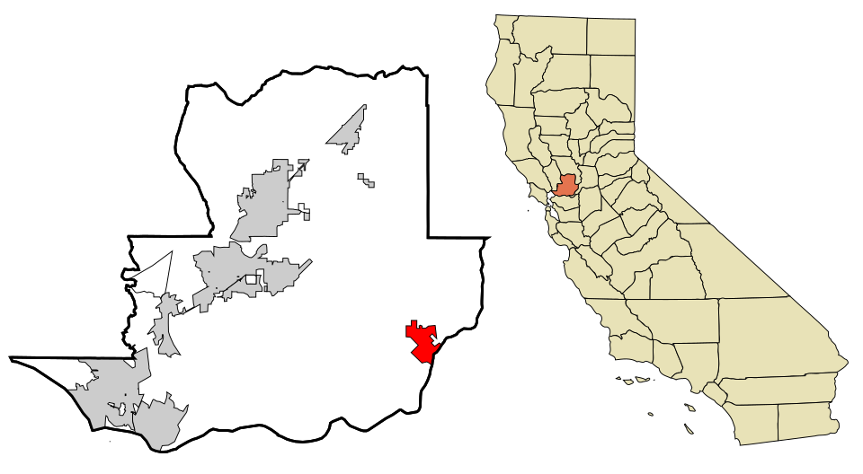 Locator map of Rio Vista