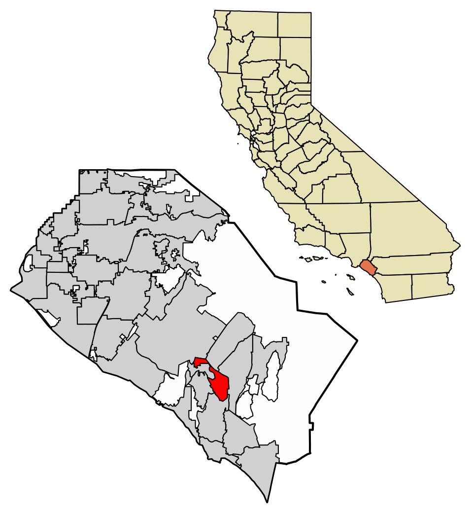 Locator map of Laguna Hills