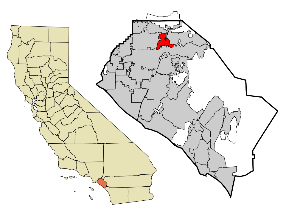 Locator map of Placentia