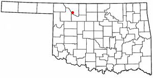 Locator map of Waynoka