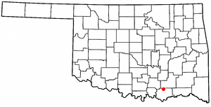 Locator map of Caddo
