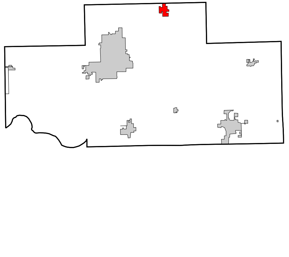 Locator map of Glencoe