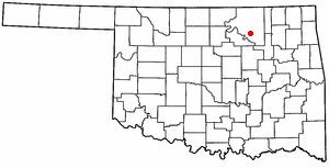 Locator map of Hominy