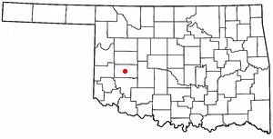 Locator map of New Cordell