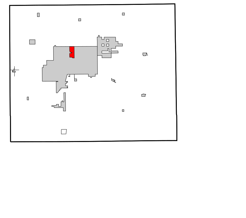 Locator map of North Enid