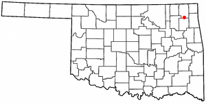 Locator map of Big Cabin