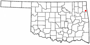 Locator map of Colcord