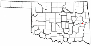 Locator map of Stigler