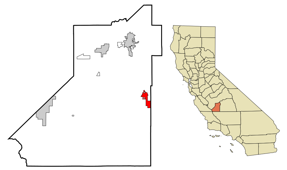Locator map of Corcoran