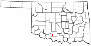 Locator map of Comanche