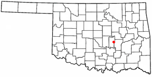 Locator map of Wewoka