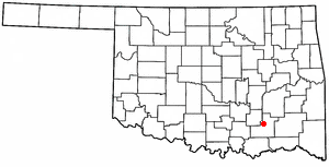 Locator map of Stringtown