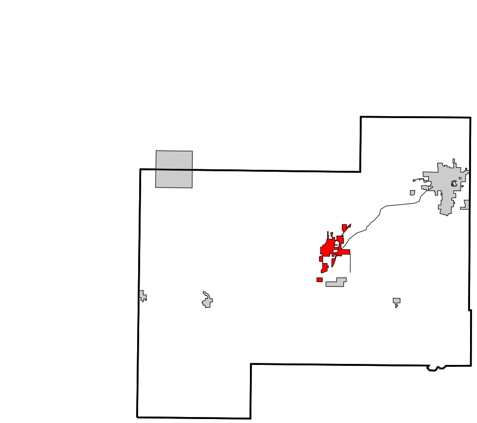 Map of Sayre
