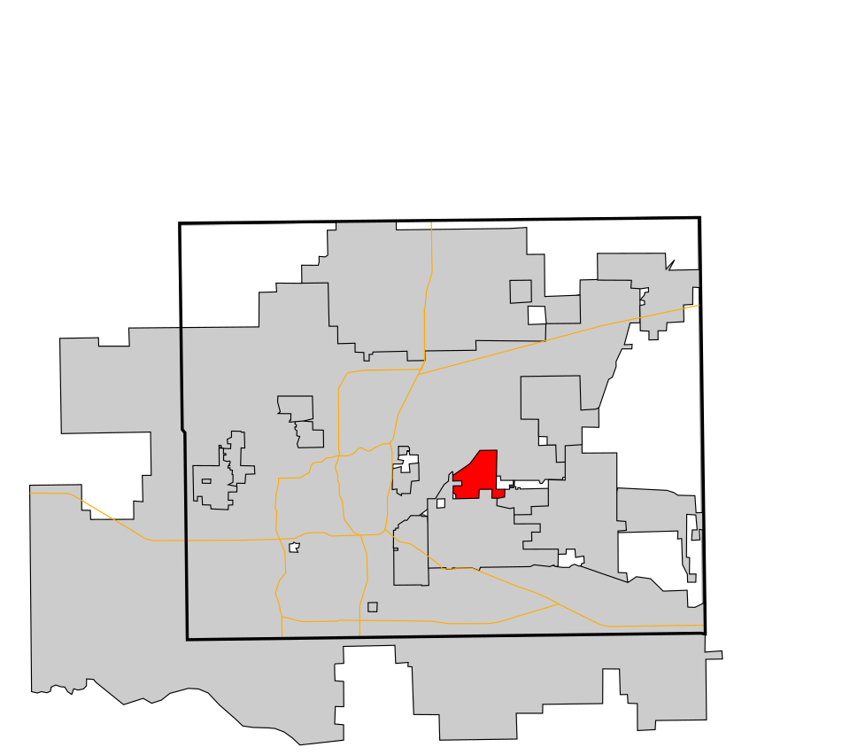 Map of Spencer