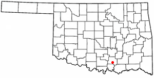 Locator map of Tishomingo