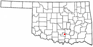 Locator map of Sulphur