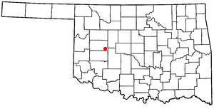 Locator map of Weatherford