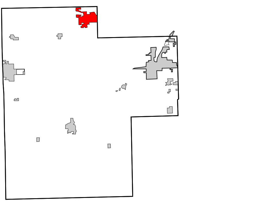 Locator map of Mannford