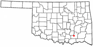 Locator map of Atoka