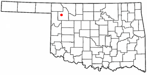 Locator map of Woodward